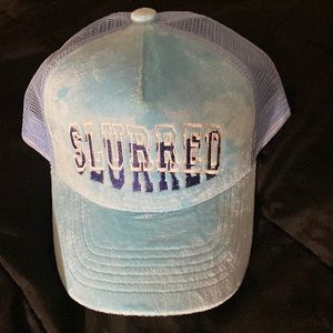 Slurred trucker hat